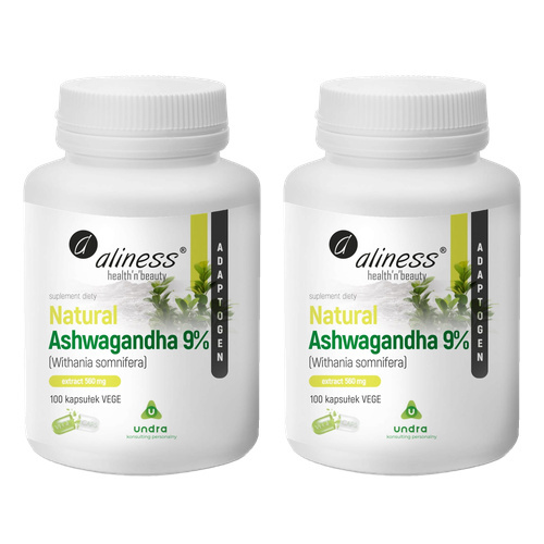 ALINESS - Ashwagandha 555mg - 100vcaps. x2
