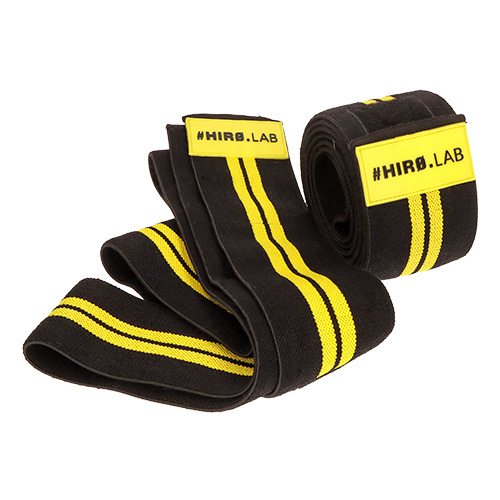 HIRO.LAB Knee Wraps - Rubber Logo New - Opaski usztywniające na kolana
