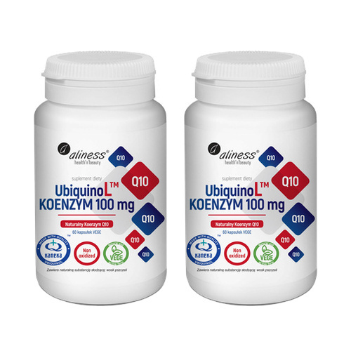 ALINESS - UbiquinoL KANEKA Naturalny KOENZYM Q10 100mg - 2x 60vcaps