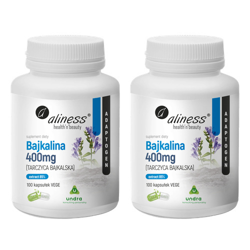 ALINESS Bajkalina 400 mg Tarczyca Bajkalska - 2x 100vcaps