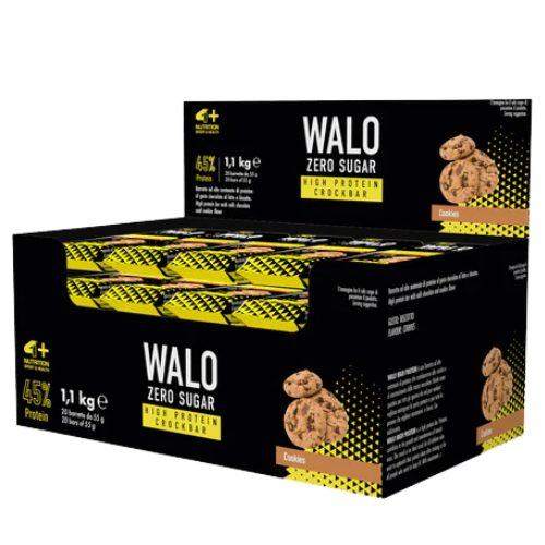 4+ NUTRITION - Walo ZeroSugar CrockBar HP 45% - 20x 55g - WYPRZEDAŻ - 30-09