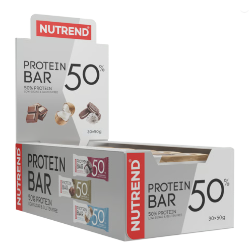 NUTREND - Protein Bar 50% - 30x 50g - Chocolate - WYPRZEDAŻ - 29-07