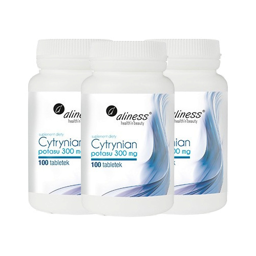 ALINESS - Cytrynian Potasu 300mg - 3x 100vtabs.