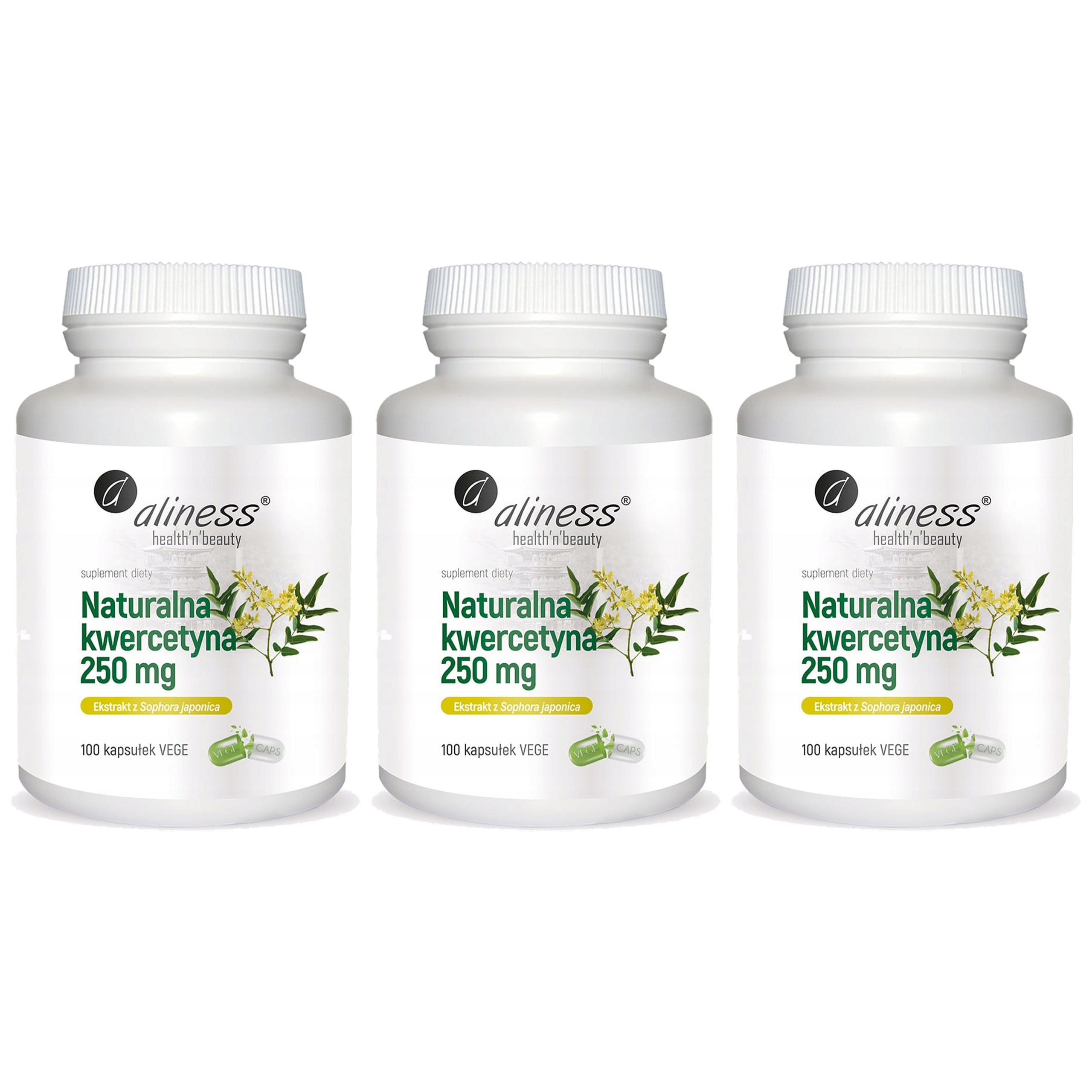 ALINESS Naturalna Kwercytyna 250mg - 3x 100 caps