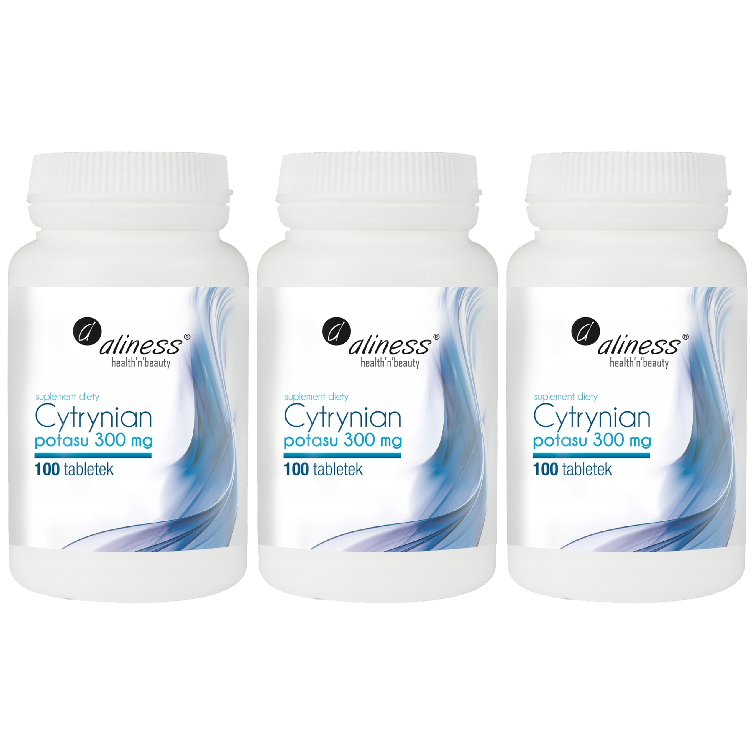 ALINESS - Cytrynian Potasu 300mg - 3x 100vtabs.