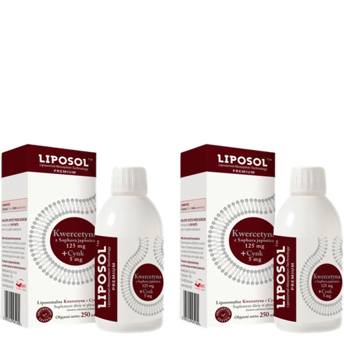 ALINESS - Liposol Liposomalna Kwercetyna 125mg + Cynk 5mg - 2x 250ml