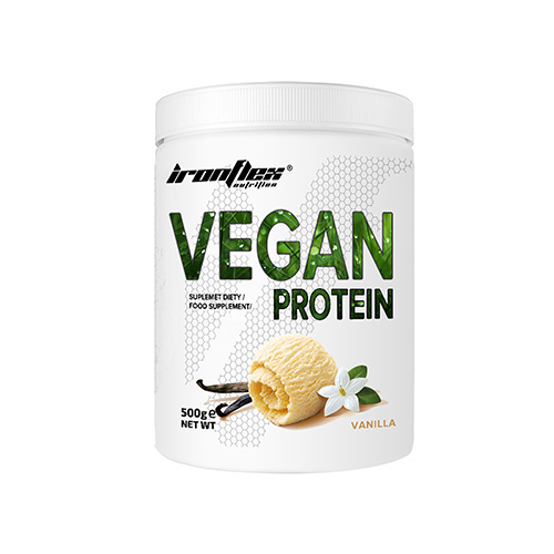 IRONFLEX Vegan Protein - 500g - Vanilla - Odżywki Białkowe