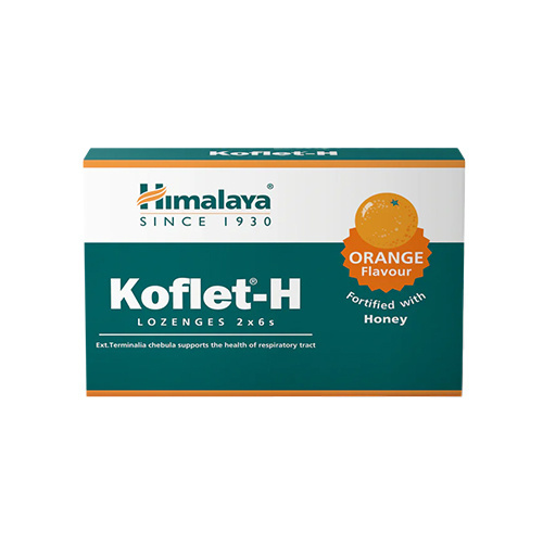 HIMALAYA Koflet-H - 12lozenges - Pastylki Do Ssania - Orange