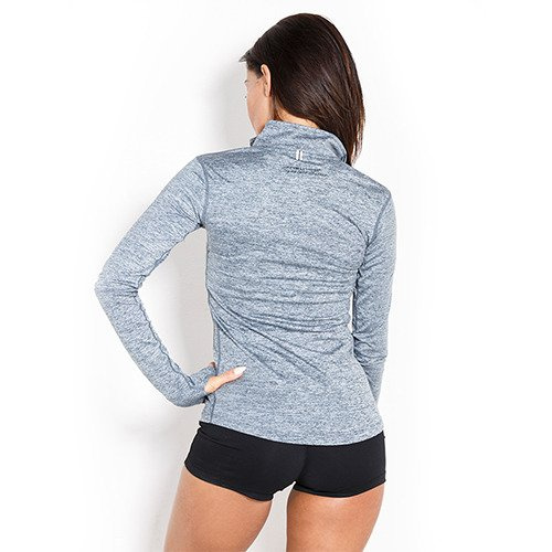 KEVIN LEVRONE Longsleeve Woman's - Half-zip Grey - L - Odzież Damska