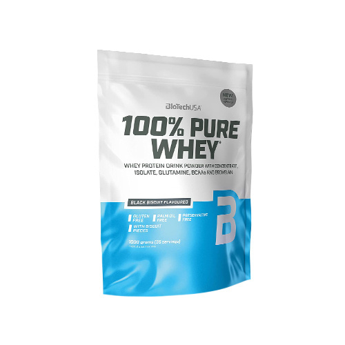 BioTech USA 100% Pure Whey - 1000g - Black Biscuit - Odżywki Białkowe