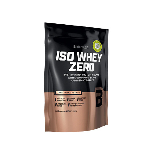 BioTech USA Iso Whey Zero - 500g - Caffe Latte - Odżywki Białkowe