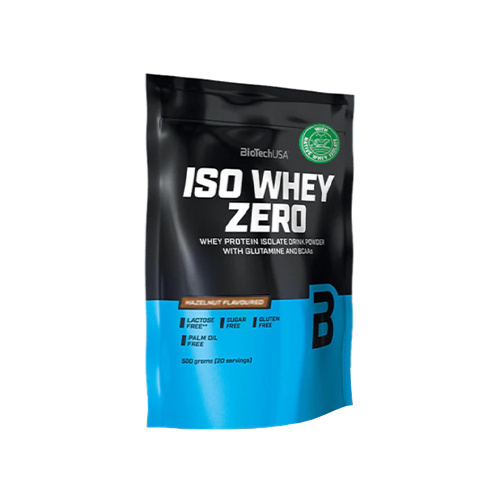 BioTech USA Iso Whey Zero - 500g - Hazelnut - Odżywki Białkowe