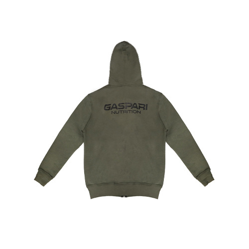 GASPARI NUTRITION Zipped Hoodie - Khaki - Bluza Z Kapturem Na Zamek - XXL - Odzież I Akcesoria