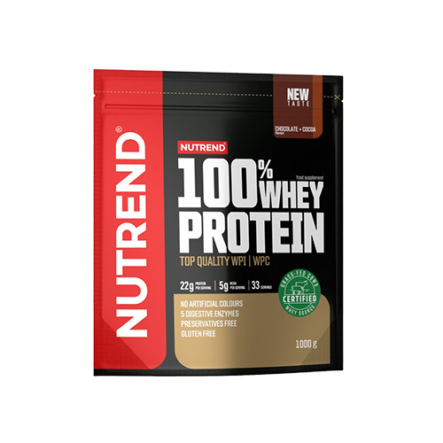 NUTREND 100% Whey Protein - 1000g - Chocolate Cocoa - Odżywki Białkowe