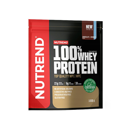 NUTREND 100% Whey Protein - 1000g - Chocolate Coconut - Odżywki białkowe