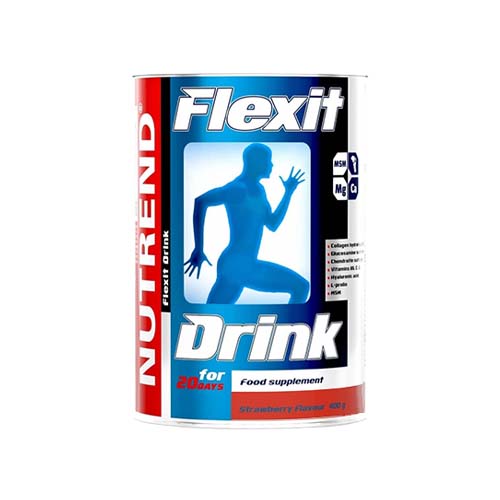 NUTREND Flexit Drink - 400g - Strawberry - Regeneratory Stawów