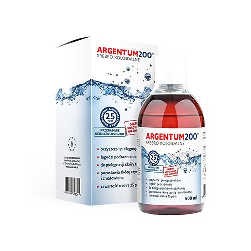 AURA HERBALS Argentum200 Srebro Koloidalne (25 Ppm) - Tonik (500ml)