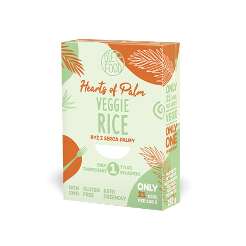 DIET FOOD Hearts of Palm Veggie Rice - 255g