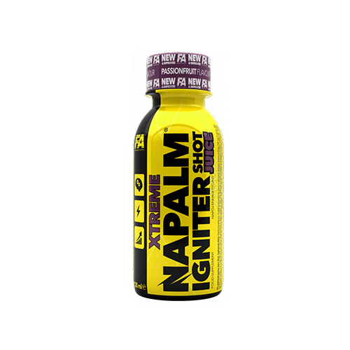 FITNESS AUTHORITY Xtreme Napalm Igniter Juice Shot - 120ml - Passion Fruit - Shoty i żele