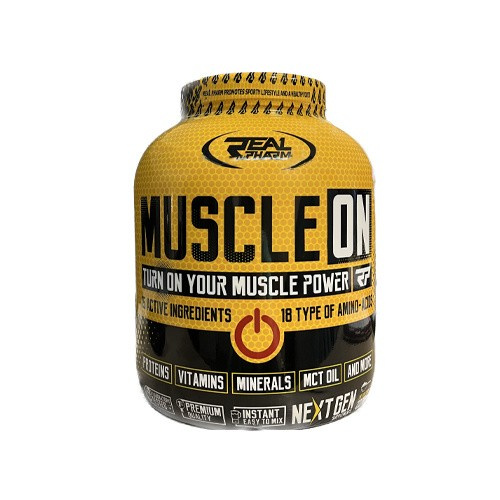 ⚡ Muscle On - 2270g - REAL PHARM - Cena, dawkowanie, opinie - sklep MusclePower