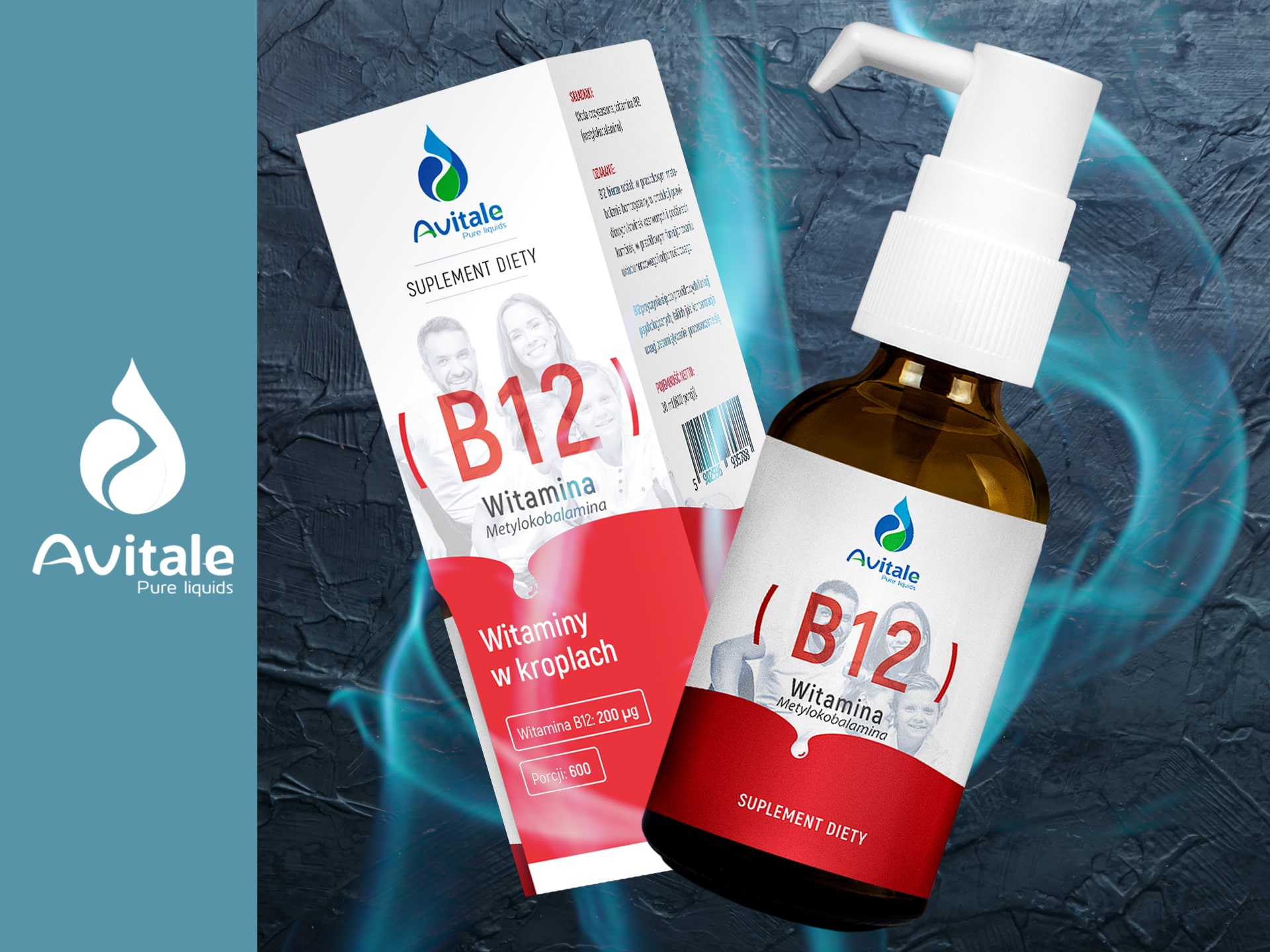 AVITALE Witamina B12 200uq - 30ml