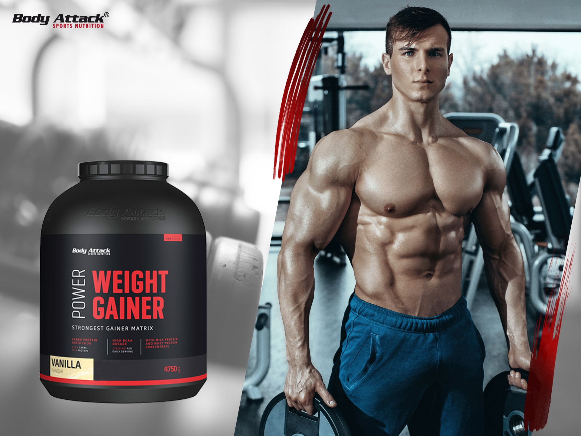 BODY ATTACK Power Weight Gainer - 4750g