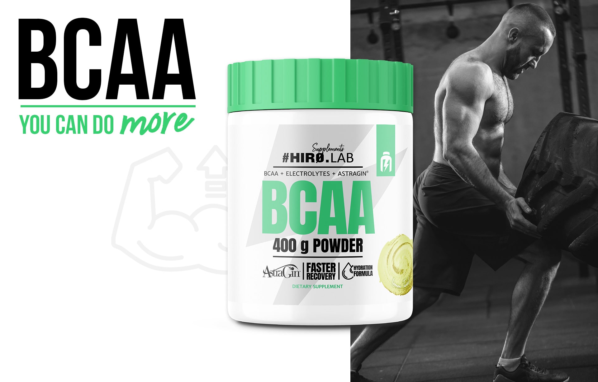 hiro.lab bcaa powder 400g lemon działanie