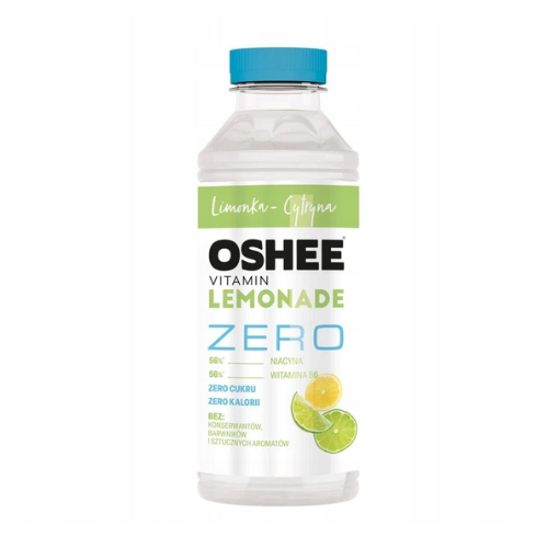 OSHEE Vitamin Lemonade Zero w butelce 555ml z orzeźwiającym smakiem owocowym