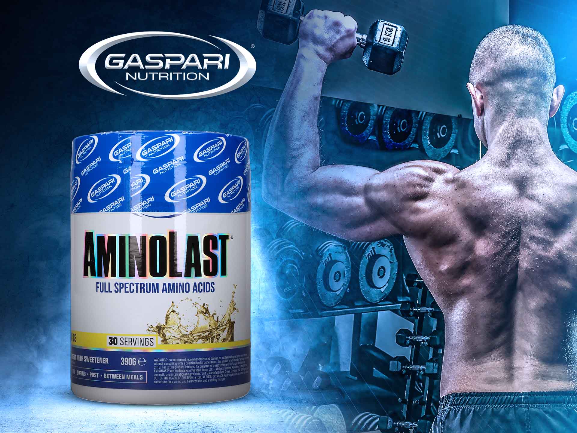 gaspari nutrition aminolast lemon 420g