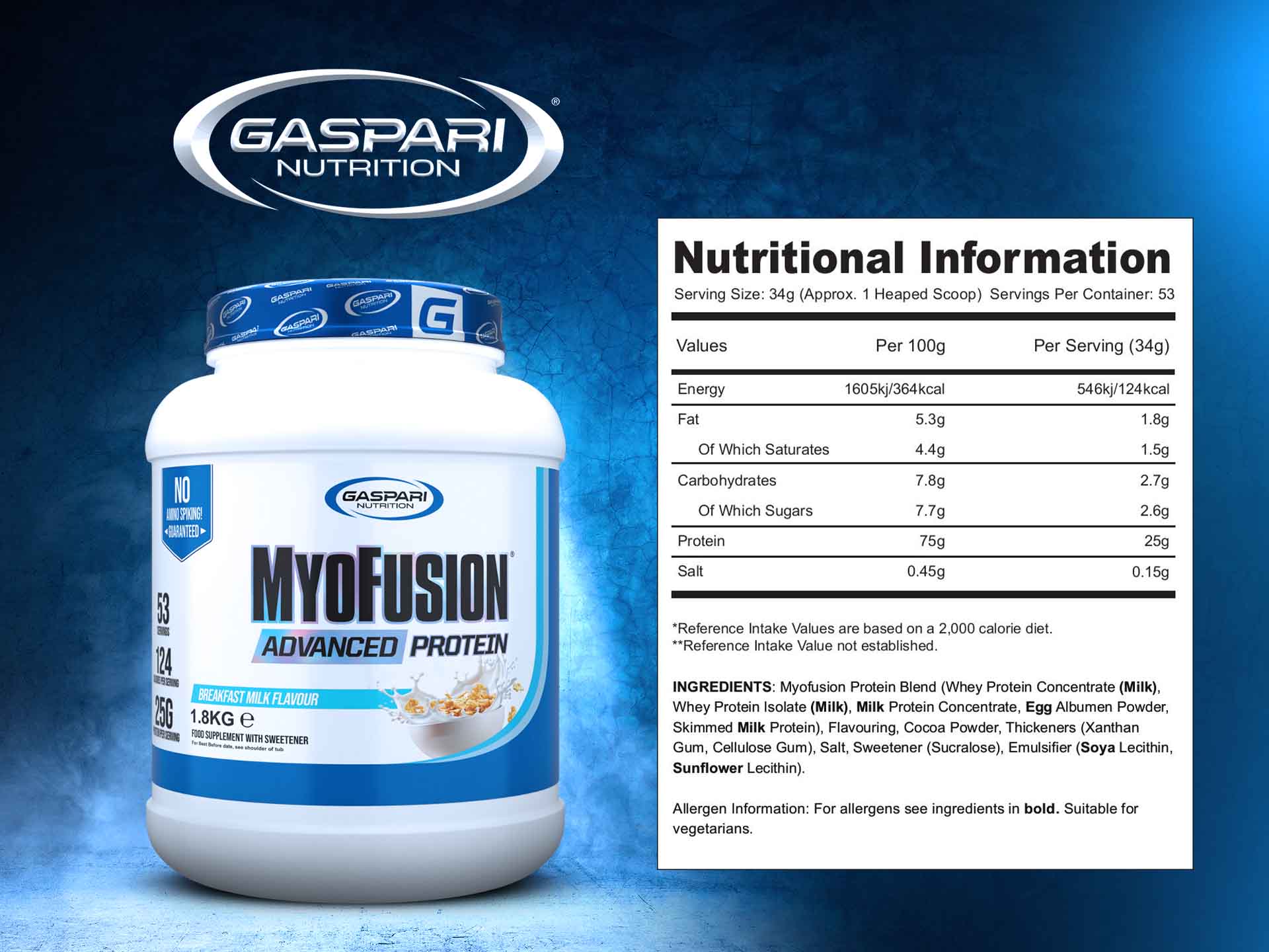 GASPARI NUTRITION Myofusion Advanced EU - 1800g Myofusion_Breakfast_Milk_2
