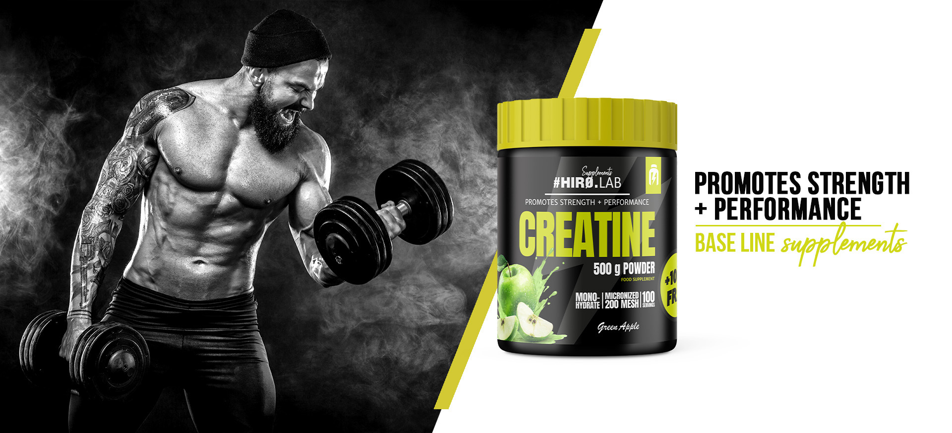 HIRO.LAB Creatine - 500g + 100g FREE NEW_100g_sklep_hirolab_creatine_500g_apple_7