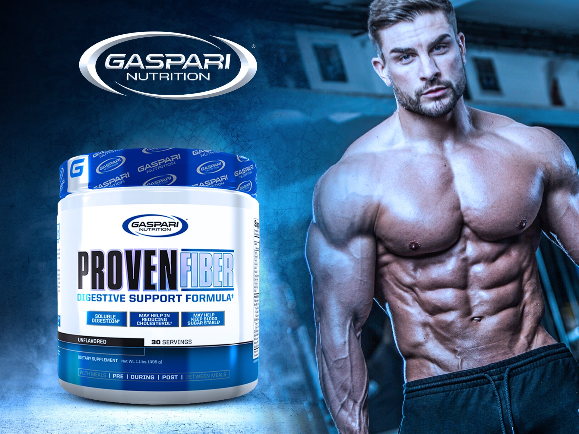 GASPARI NUTRITION Proven Fiber - 495g błonnik enzymy probiotyki