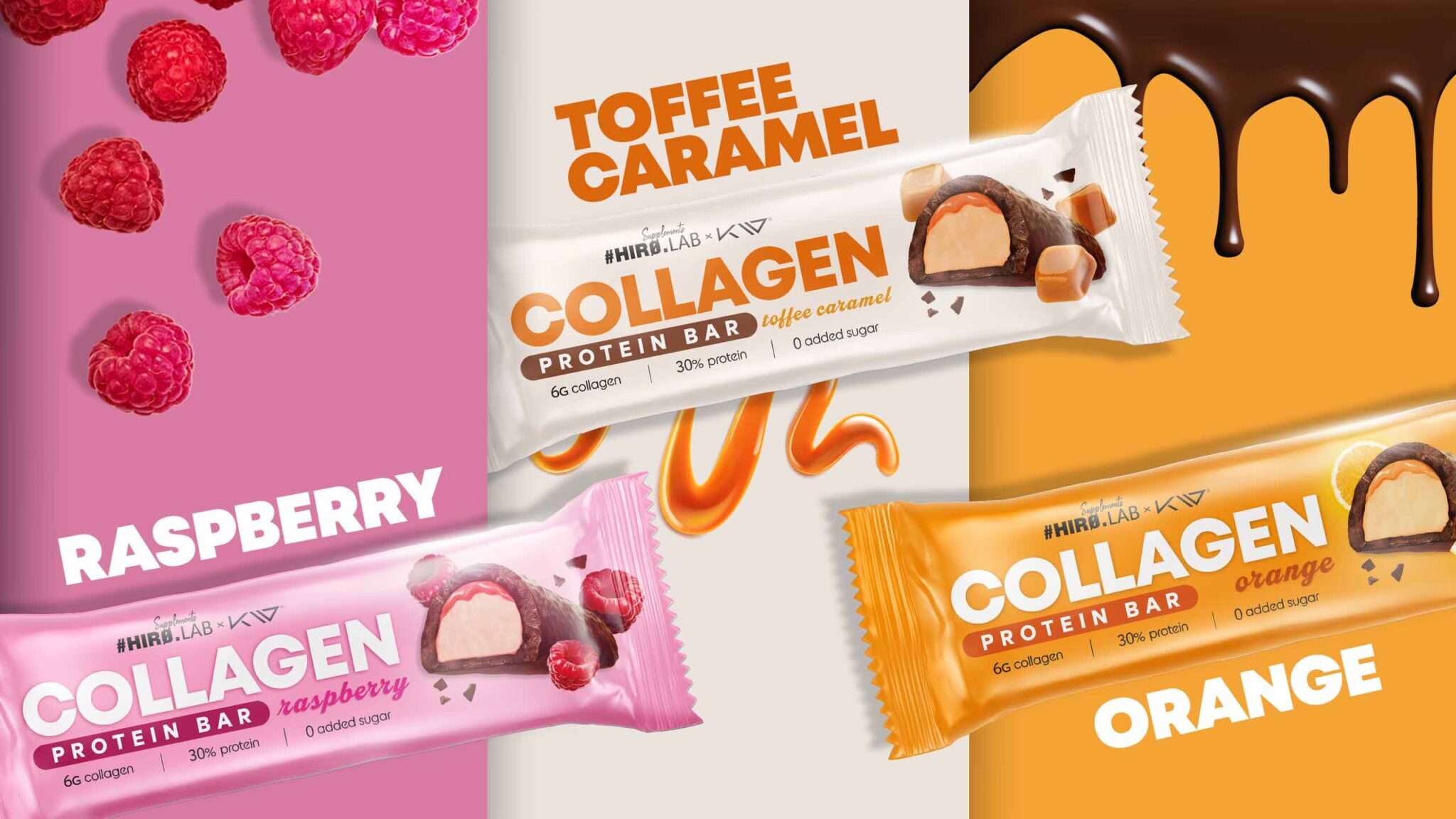 HIRO.LAB - Collagen Protein Bar - 50gx12 - Orange - WYPRZEDAŻ - 25-07 hirolab_1440x2560_hirolab_kw_collagen_protein_bar_50g_mix_4