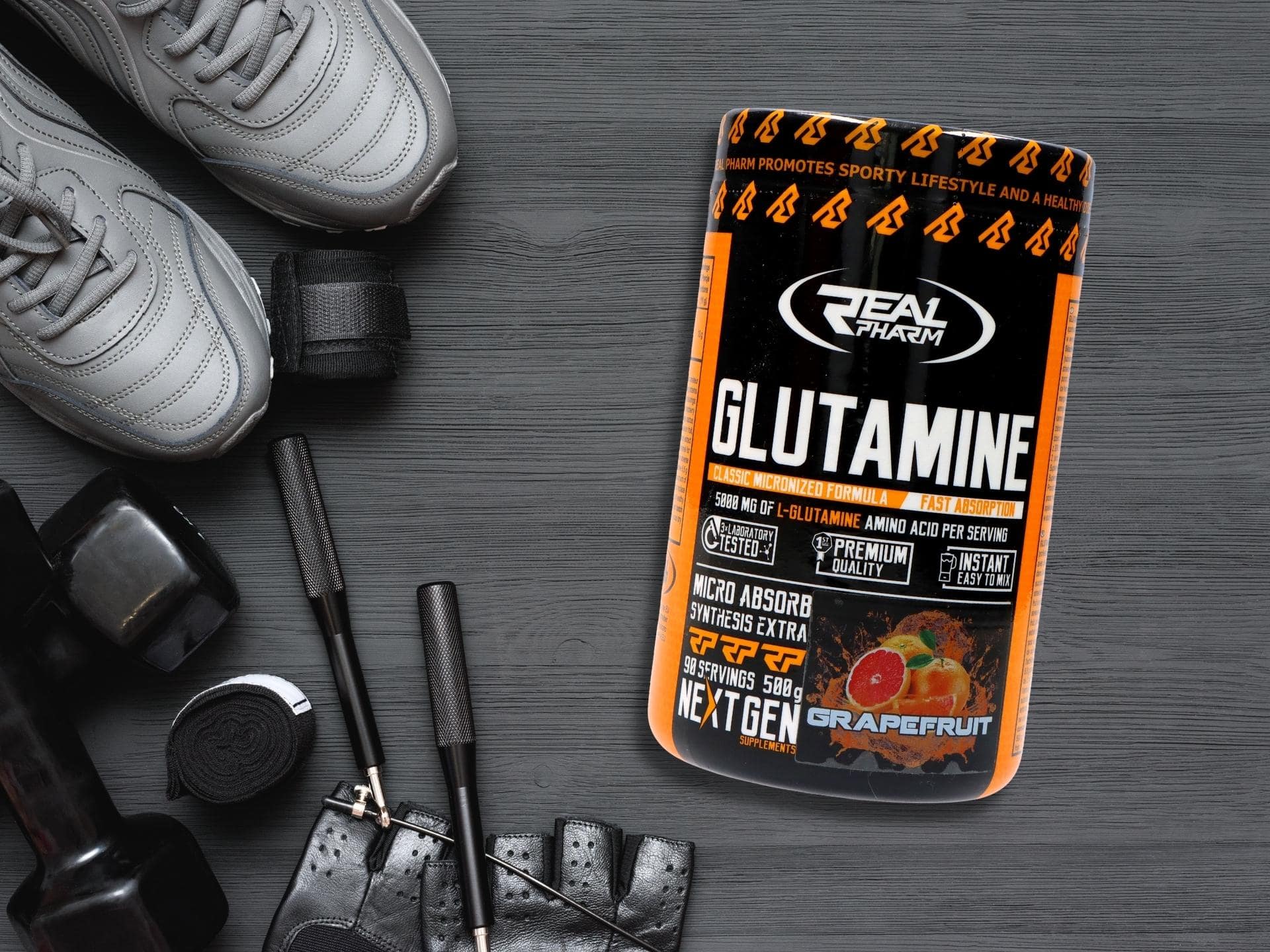 ⚡ Glutamine - 500g - REAL PHARM - Cena, dawkowanie, opinie - sklep MusclePower