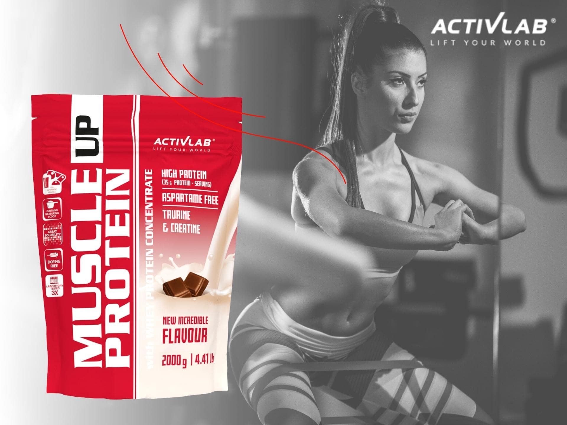 ACTIVLAB Muscle Up Protein - 2000g CHOCOLATE