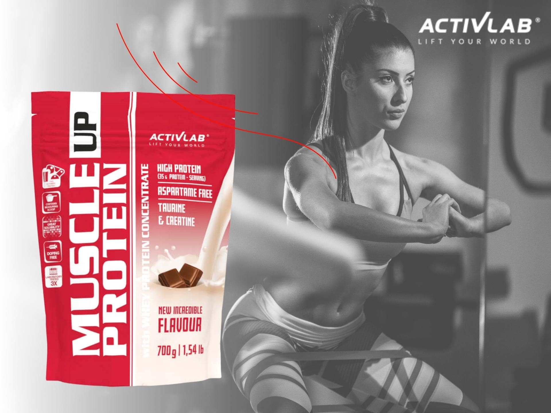 ACTIVLAB Muscle Up Protein - 700g CHOCOLATE