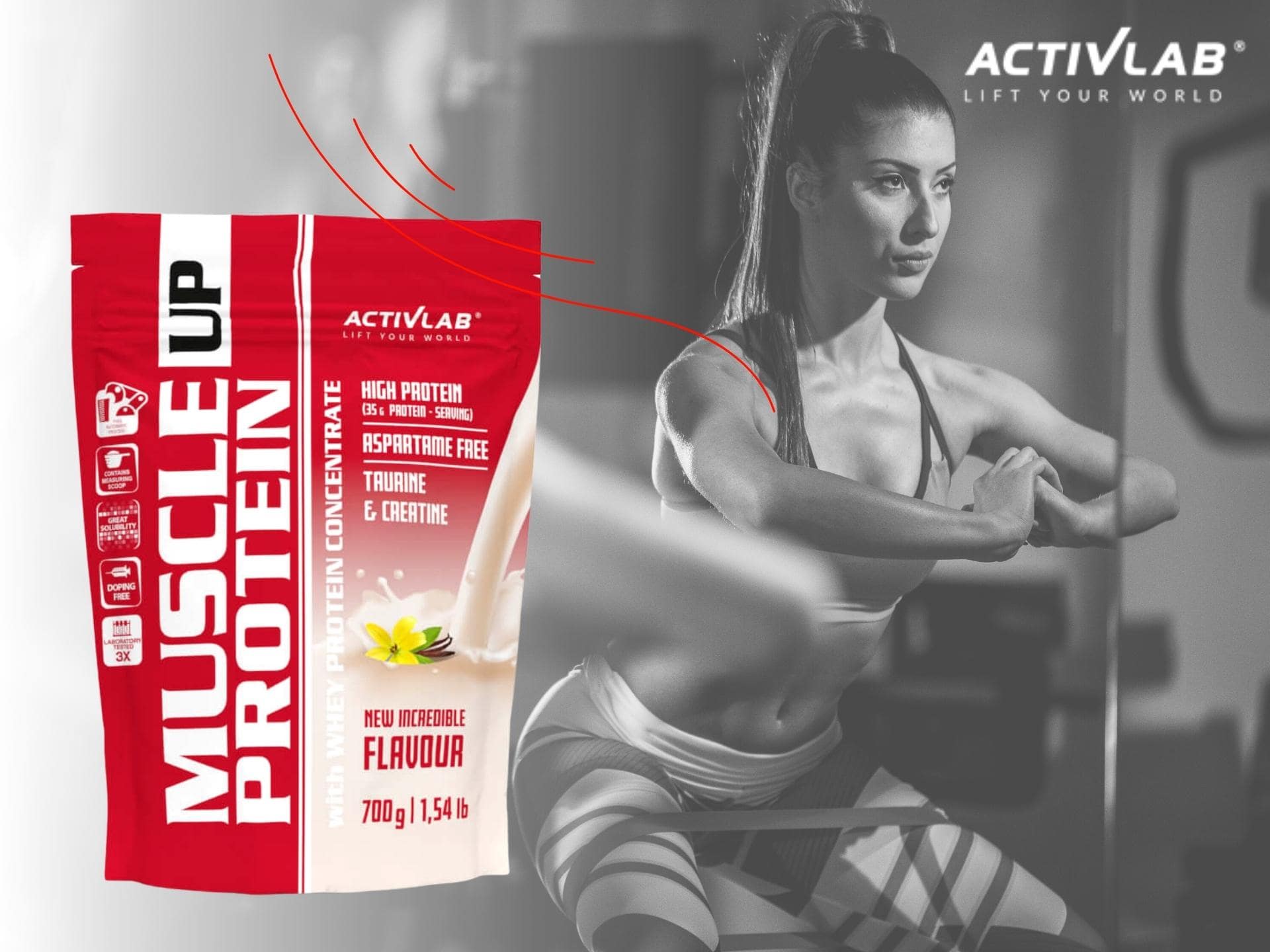 ACTIVLAB Muscle Up Protein - 700g vanilla