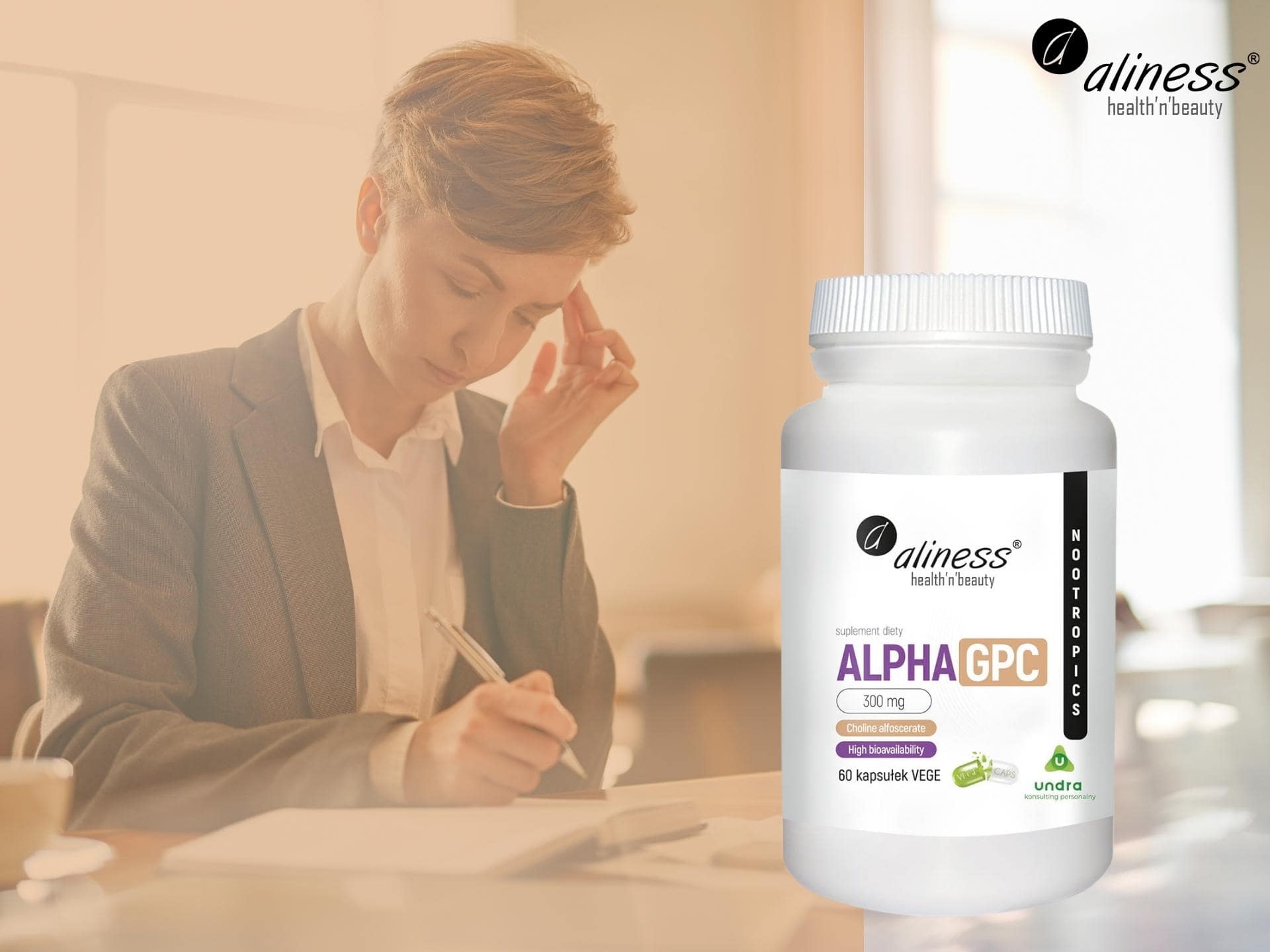 ALINESS Alpha GPC 300mg - 60vcaps