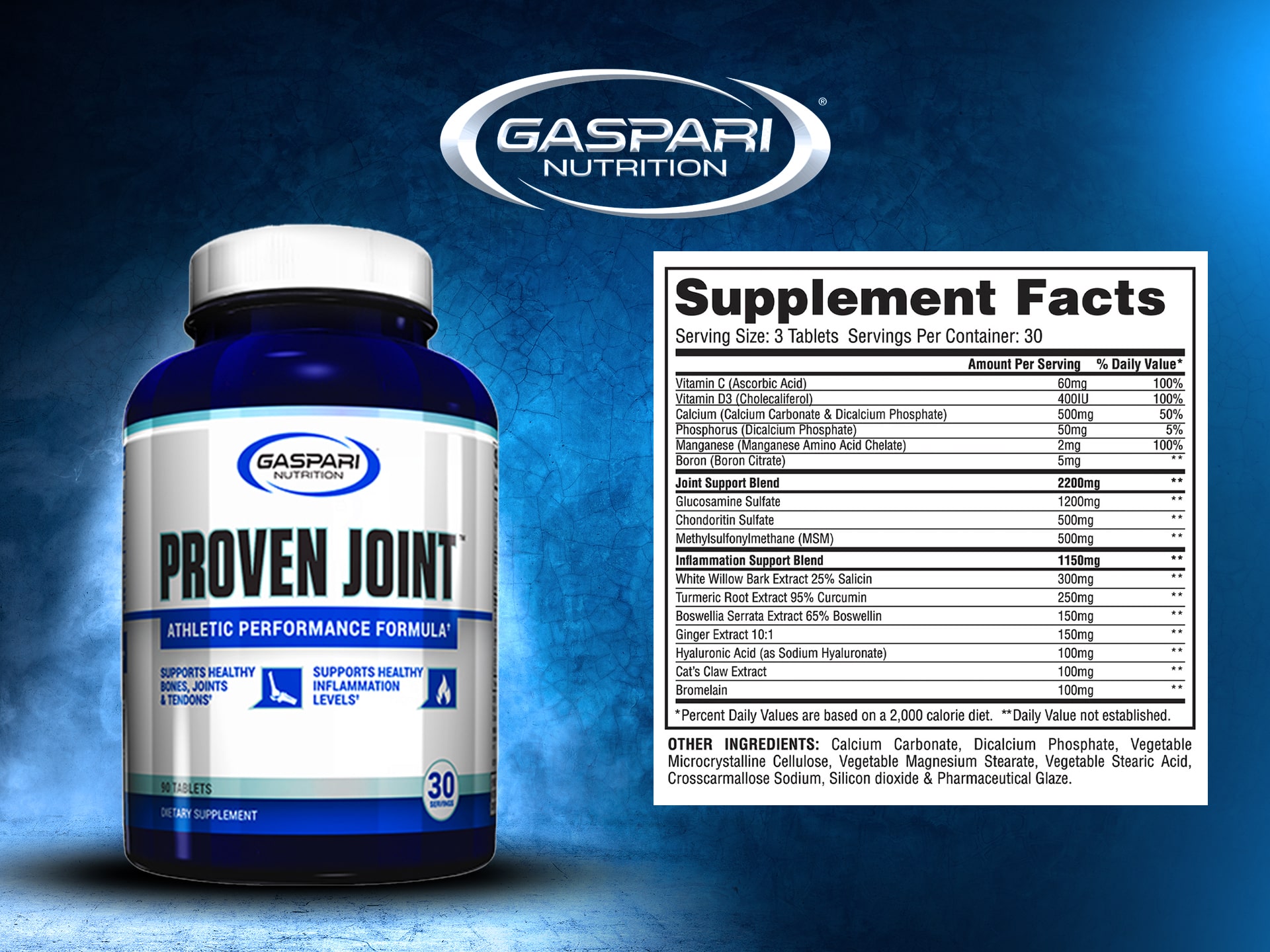 GASPARI NUTRITION Proven Joint - 90tabs suplement na stawy