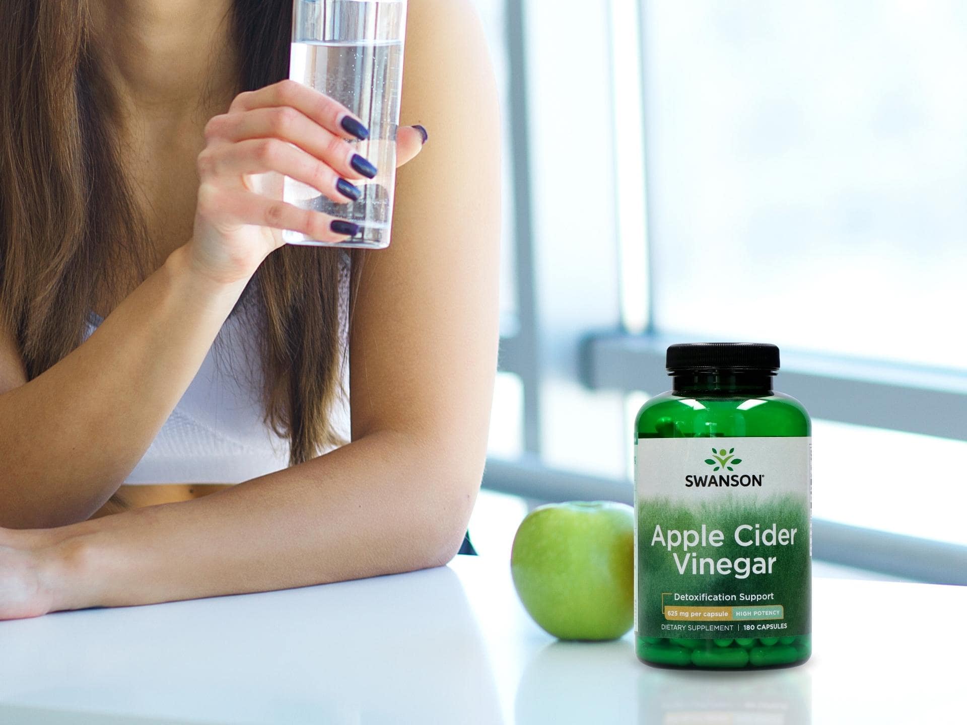 SWANSON Apple Cider Vinegar - 180caps ocet jabłkowy