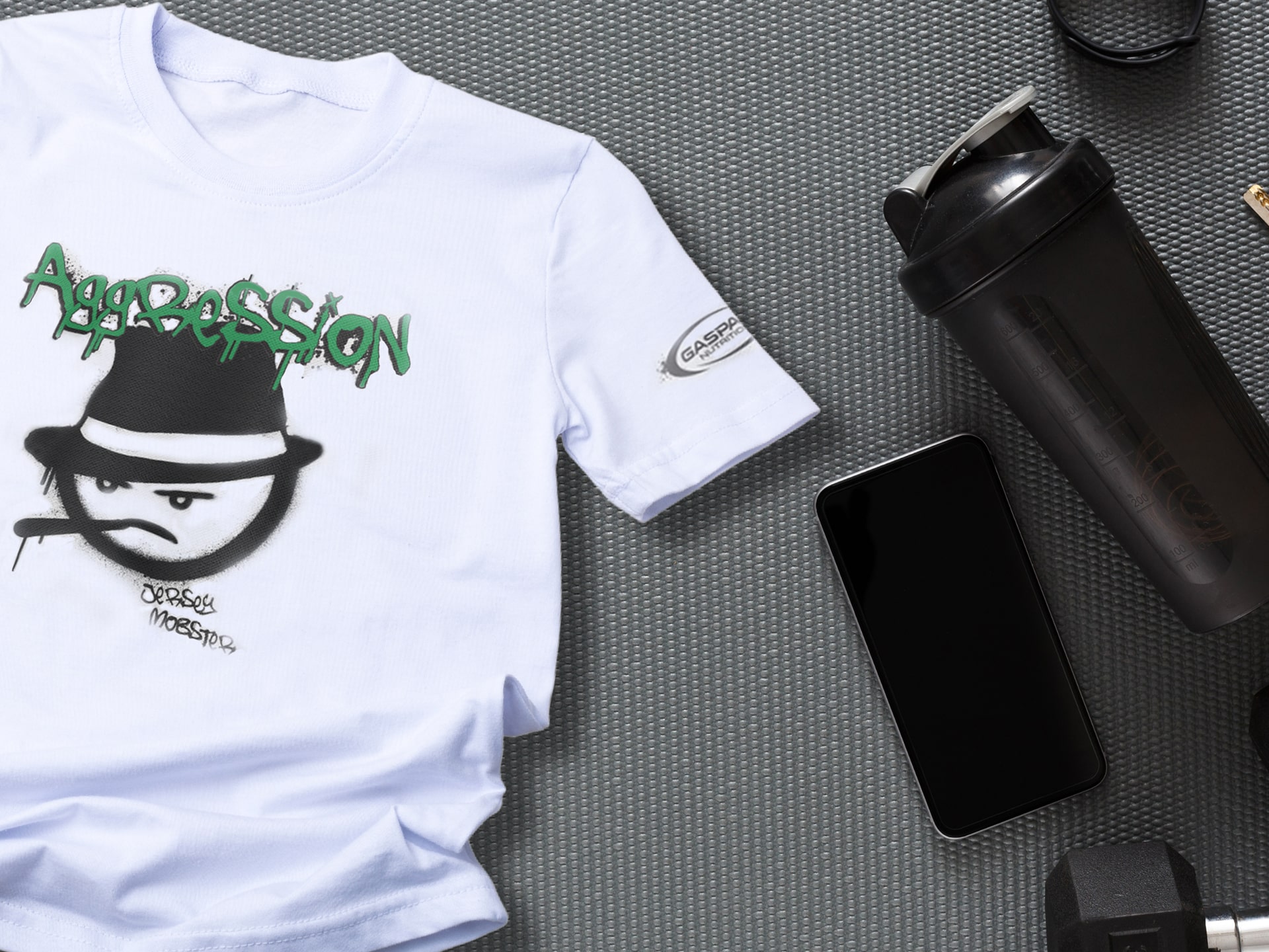 tshirt gaspari aggression na siłownię