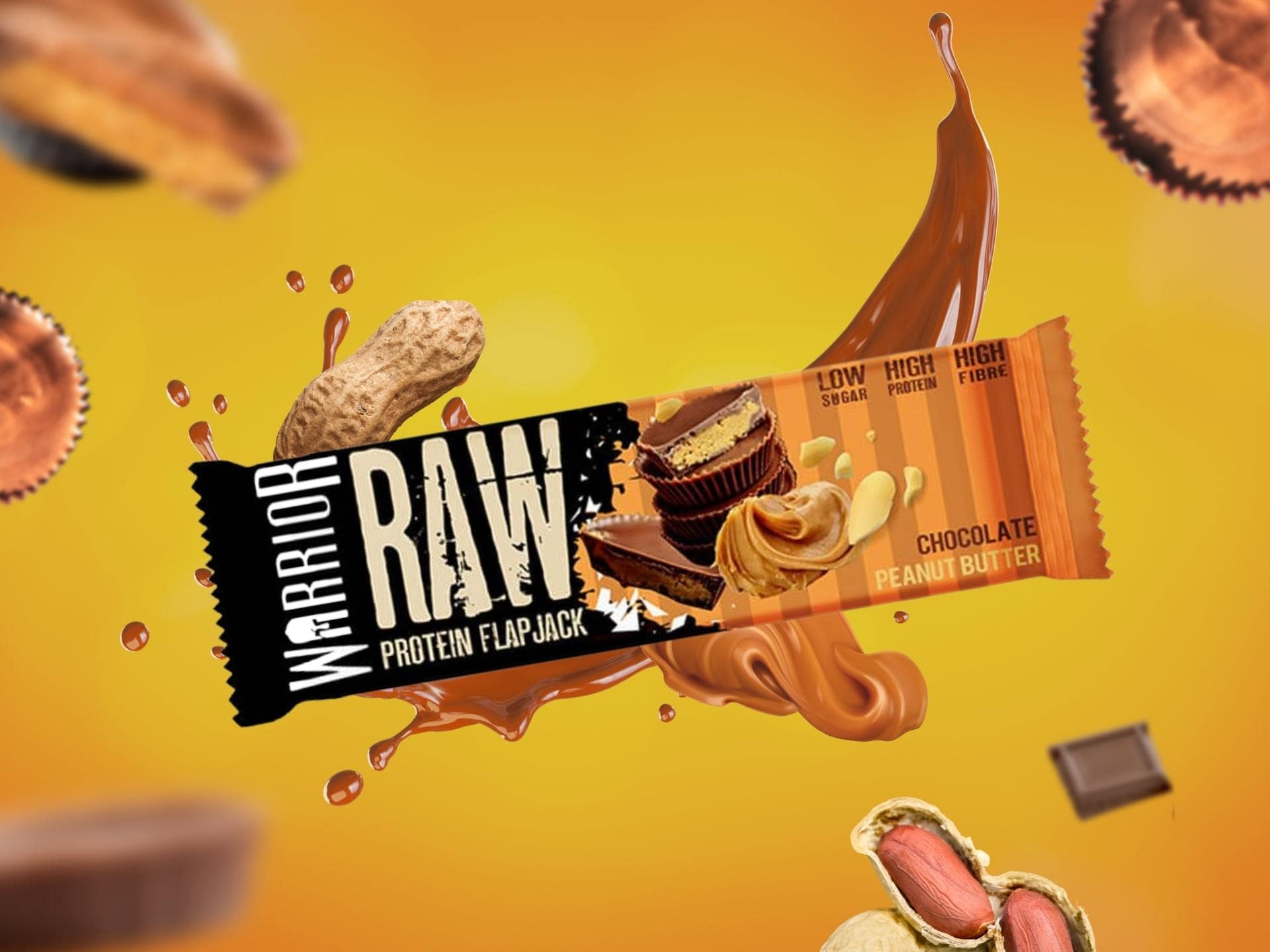⚡ Raw Protein Flapjack 75g WARRIOR Cena, dawkowanie, opinie