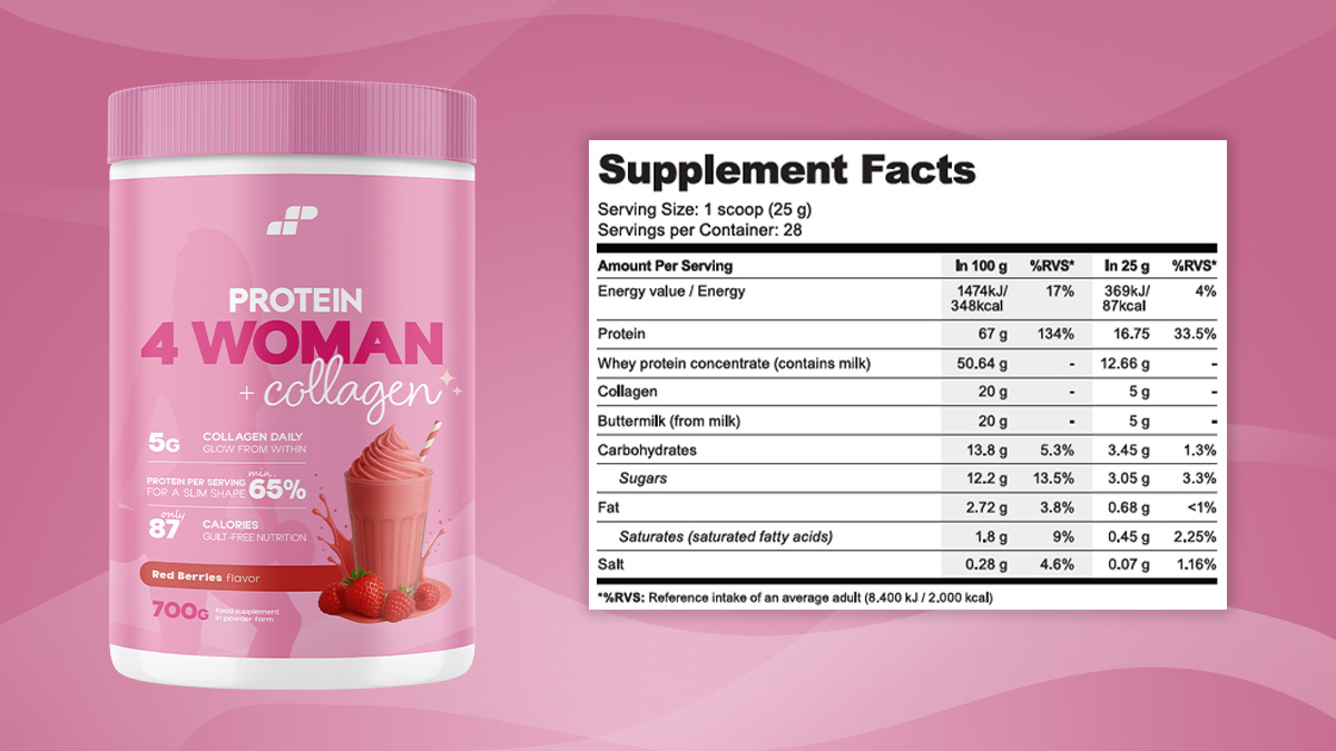 Protein 4 Woman + Collagen 700g