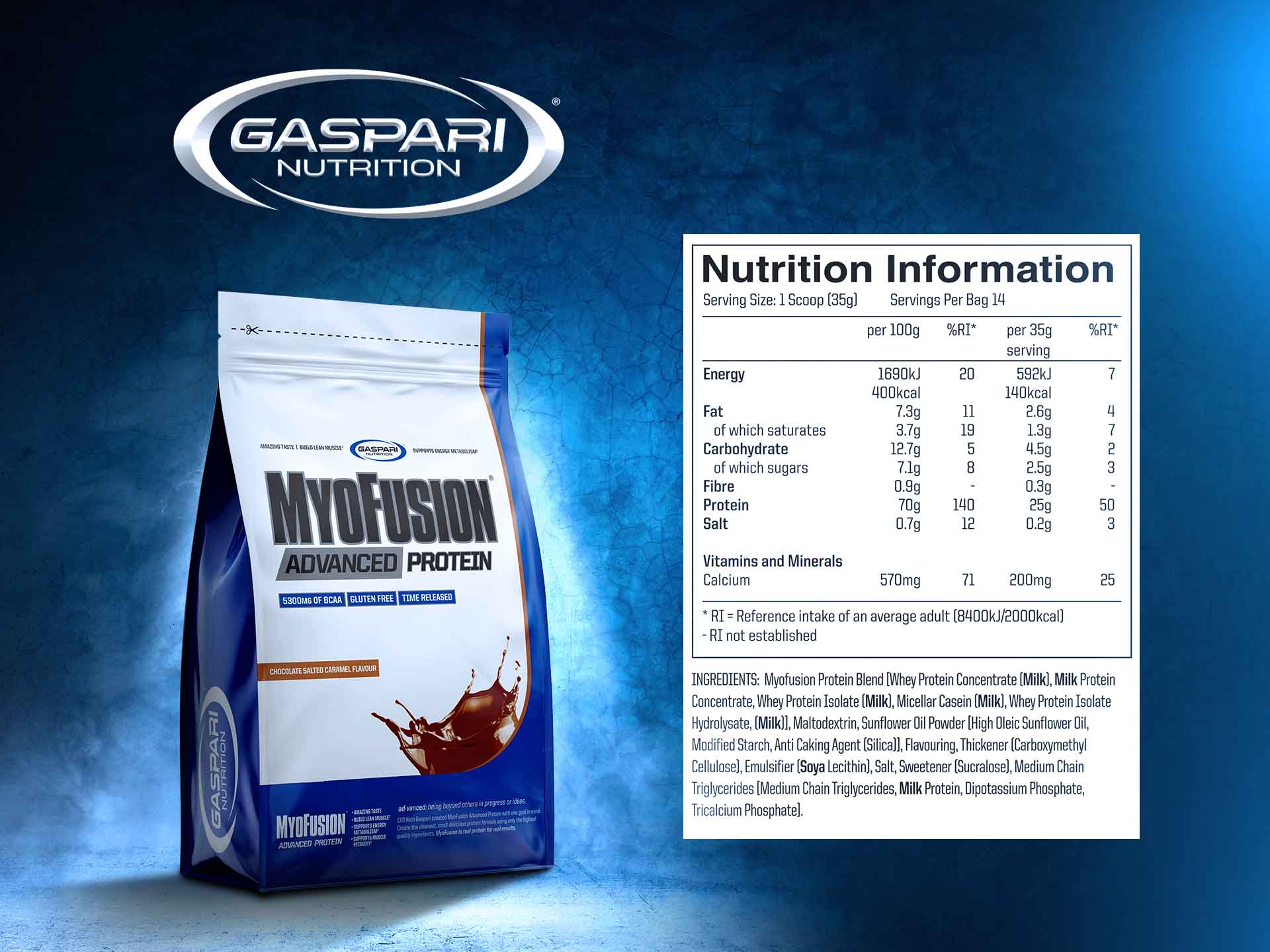Gaspari Nutrition Myofusion Chocolate Salted Caramel białko wielofrakcyjne