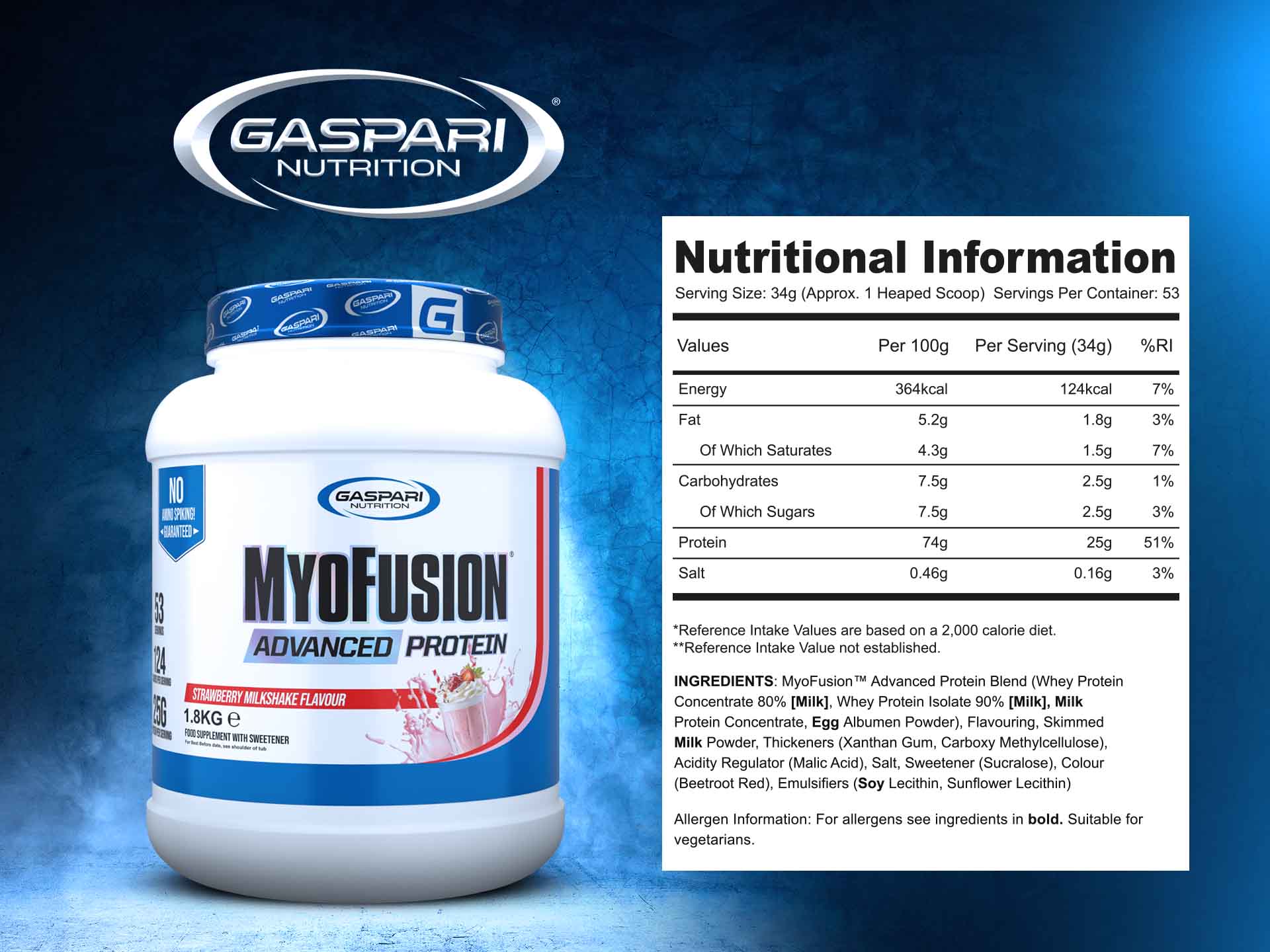 Gaspari Nutrition Myofusion białko wielofrakcyjne
