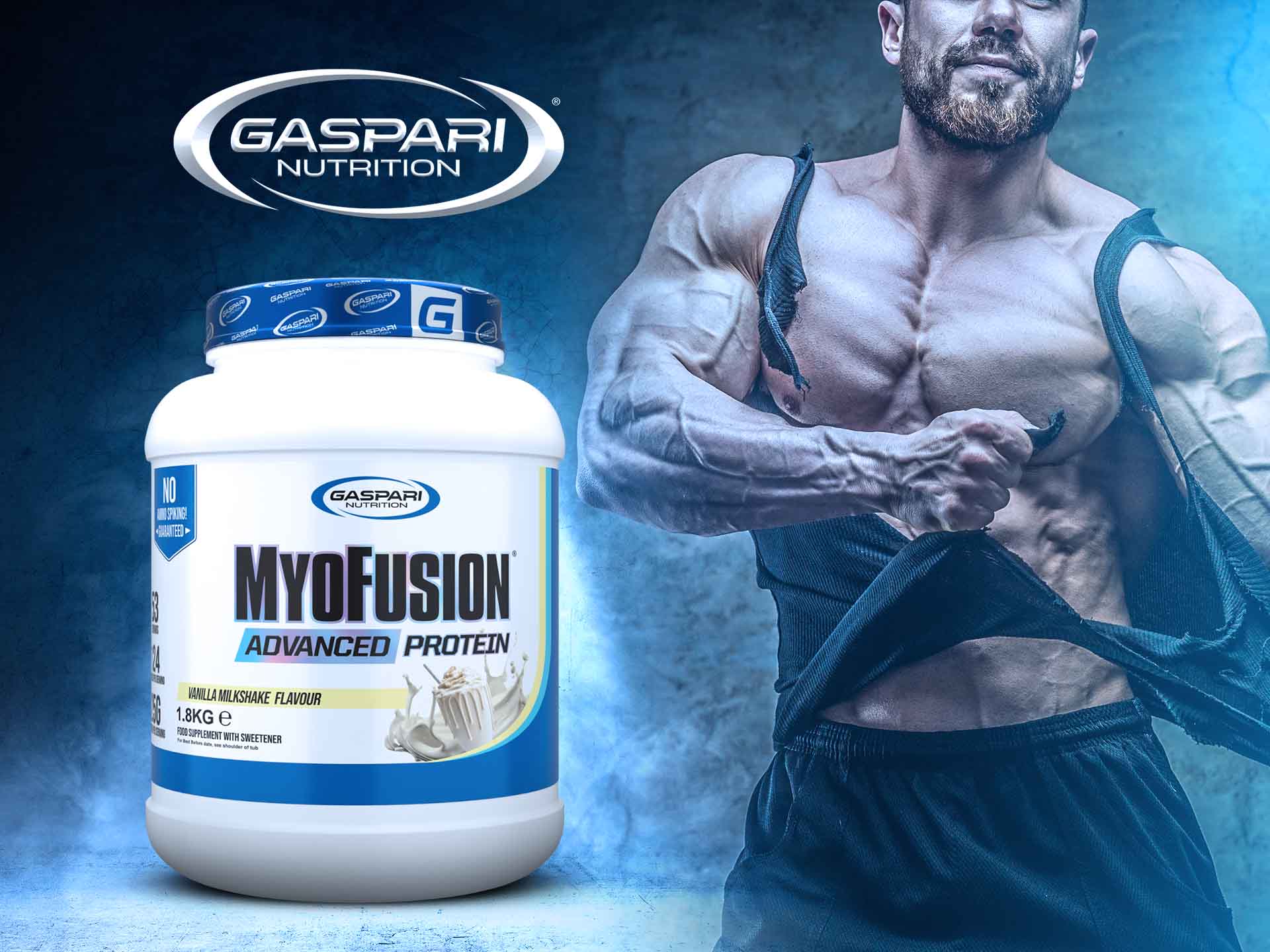 GASPARI NUTRITION Myofusion Advanced Protein Vanilla Milkshake 1800 g