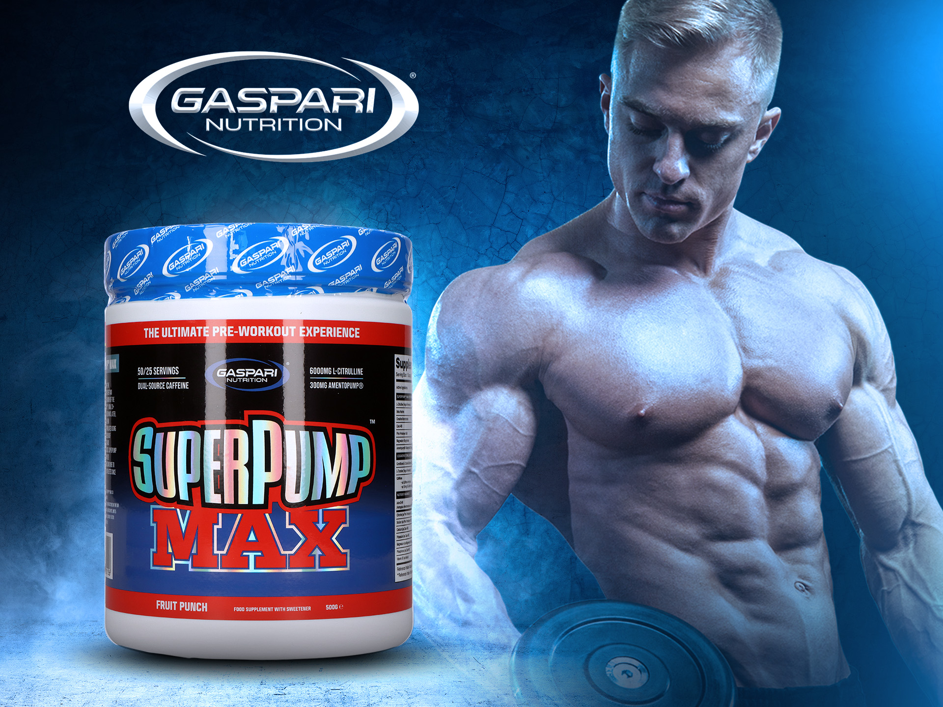 gaspari nutrition superpump max fruit punch 500g