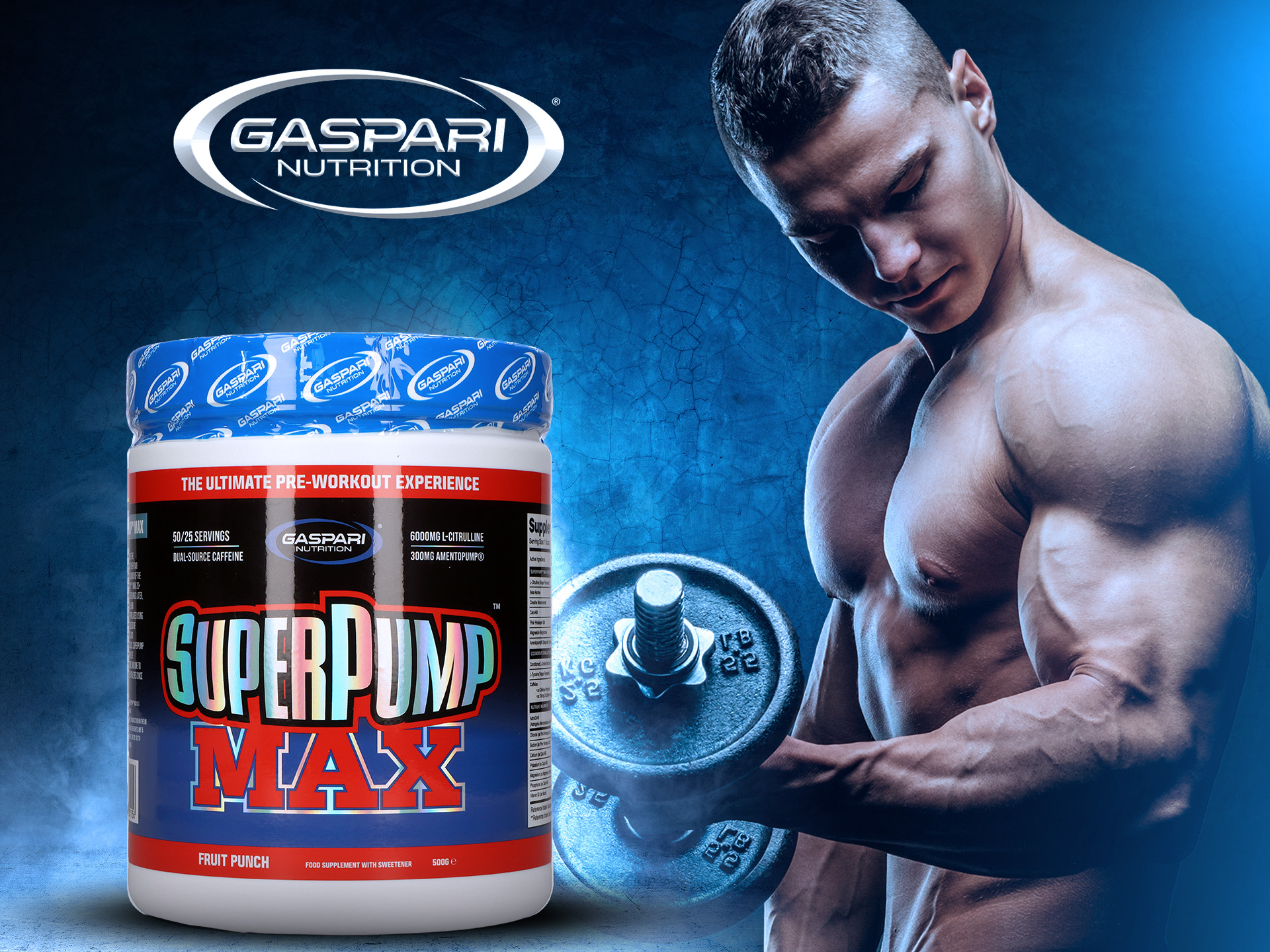 gaspari nutrition superpump max fruit punch 500g