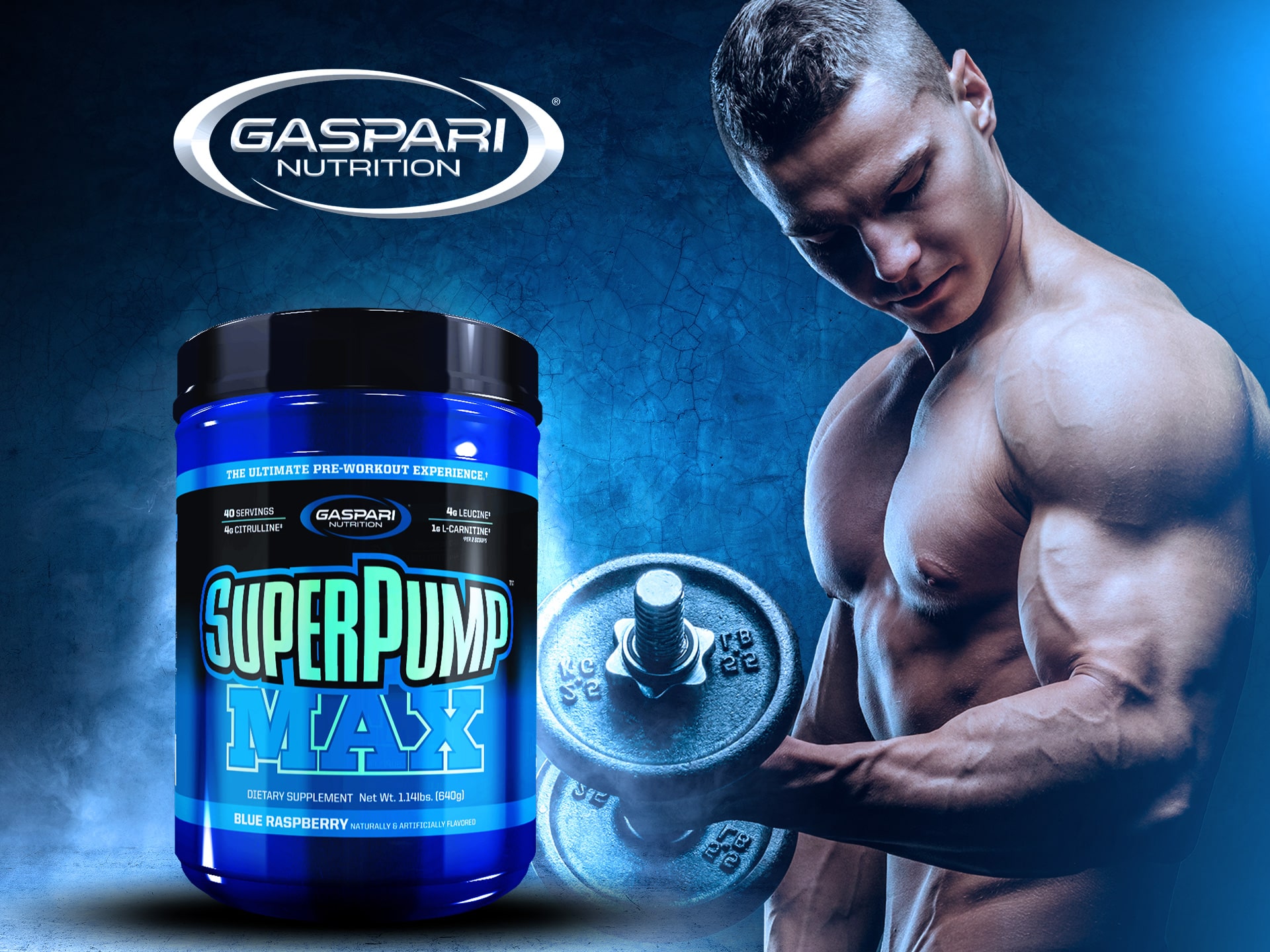Gaspari Nutrition - Super Pump Max blue raspberry