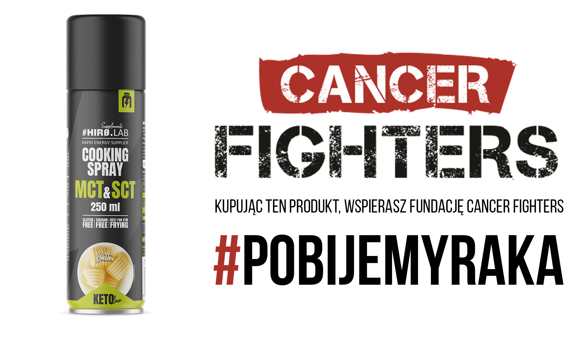 ⚡ Cooking Spray MCT & SCT Oil Sprej do pieczenia 250ml HIRO.LAB